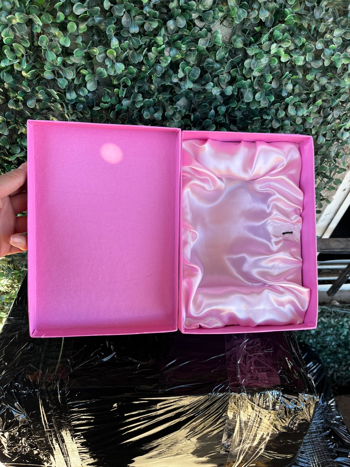 Caja de presentación rosa