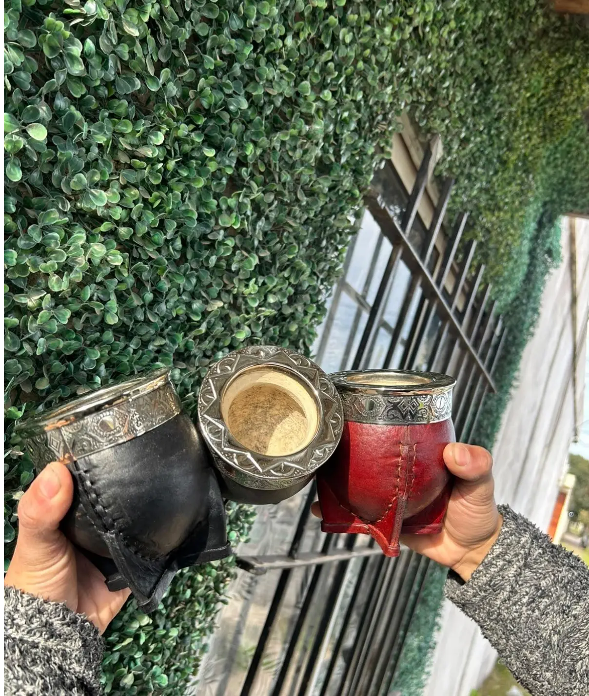 Imperial con virola de alpaca cincelada